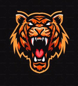 Brüllender Tiger